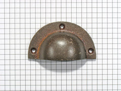 Komgreep massief ijzer geroest klein 65 mm