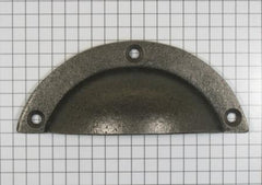 Komgreep ijzer blank gelakt 85 mm